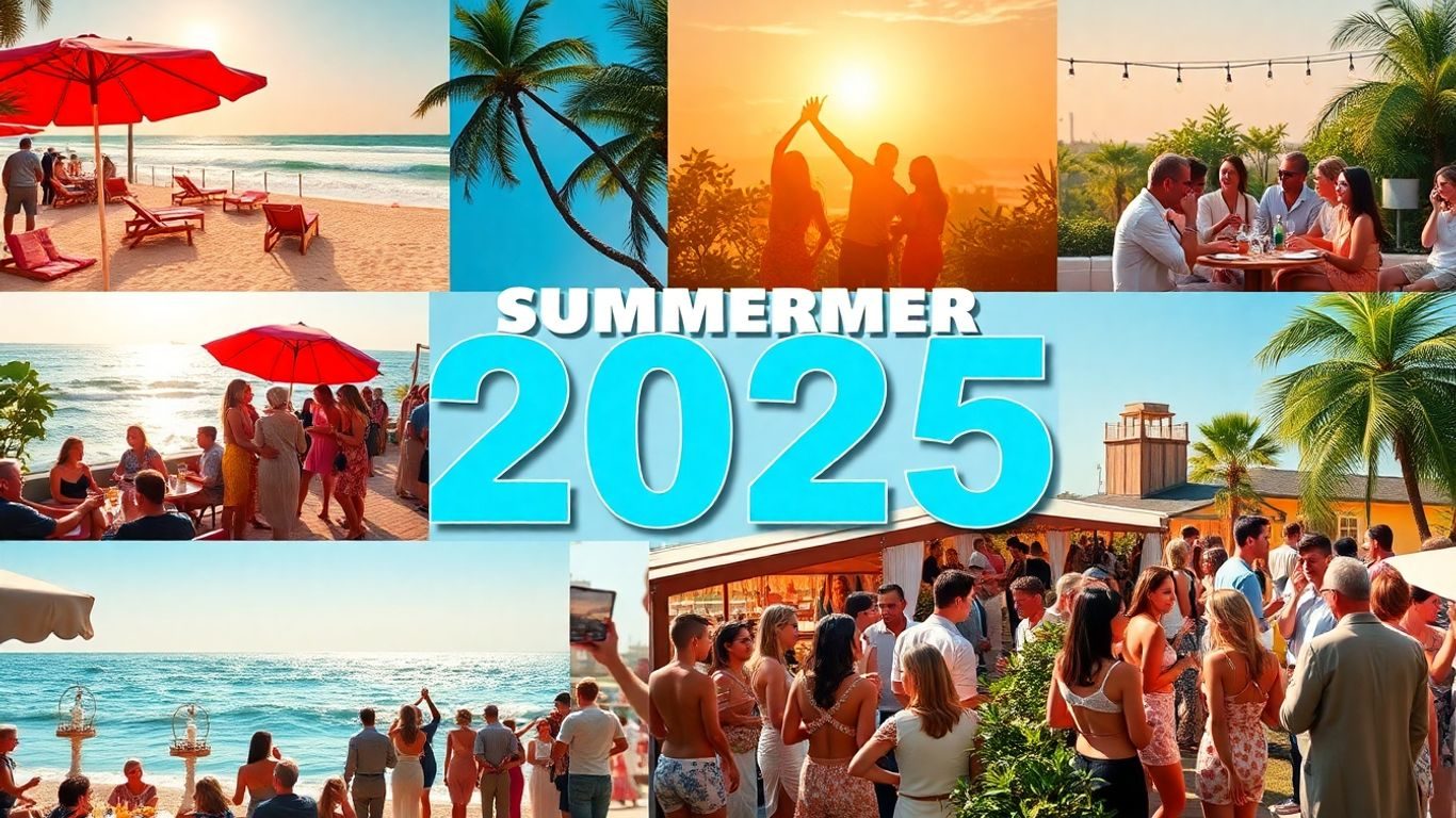 Petrecere pe plajă, eveniment monden vara 2025