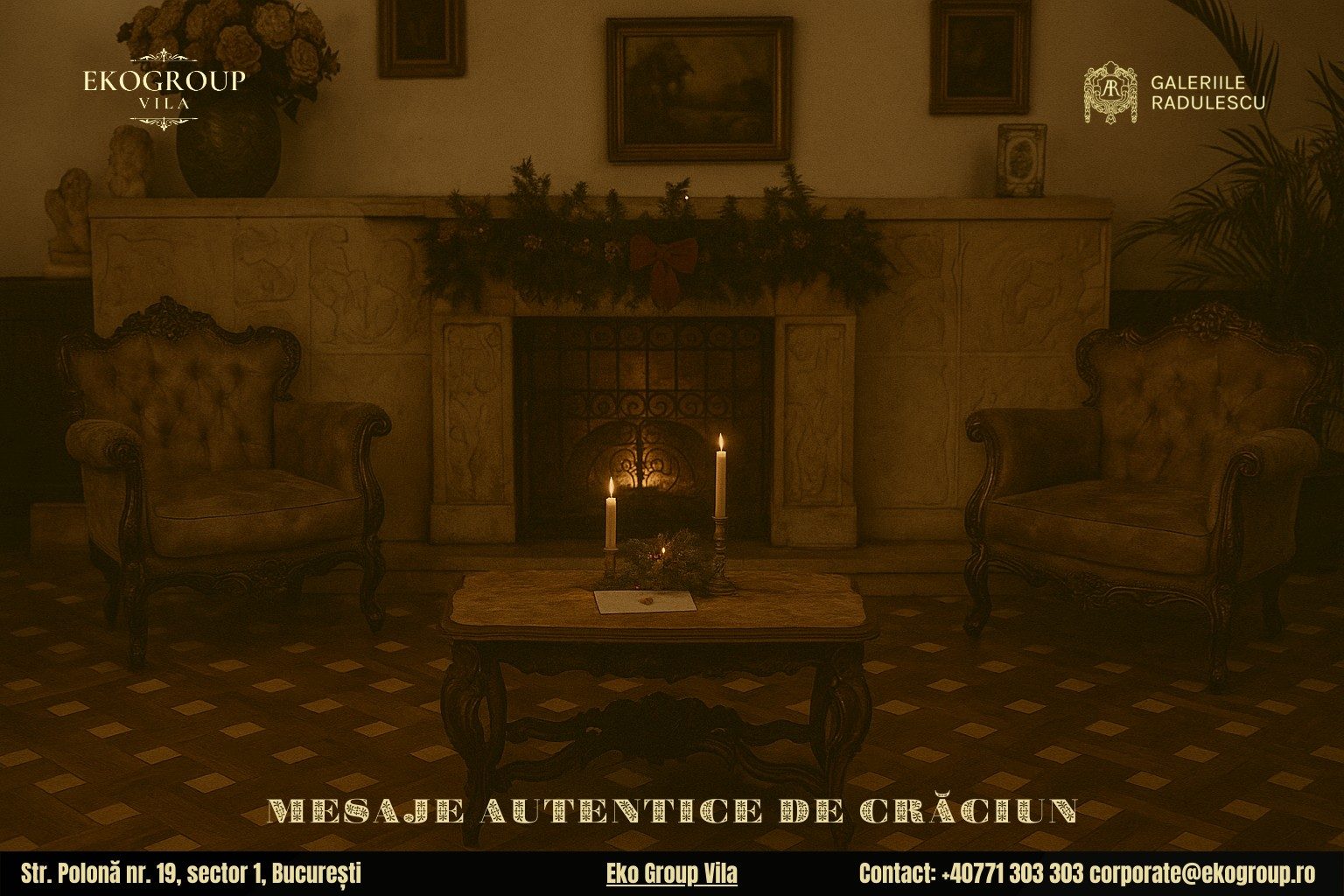 Scrisoare de Crăciun în epoca interbelică: nostalgia Crăciunului anilor ’30 la Eko Group Vila